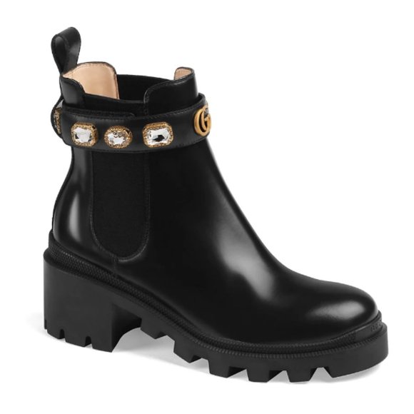 Gucci Trip Bootie with Jewels - Picture 1 of 10